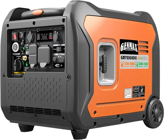 GENMAX GM7250iEDC 6000W/7250W 50 Amp Remote Start Dual Fuel Inverter Generator Parallel Ready New