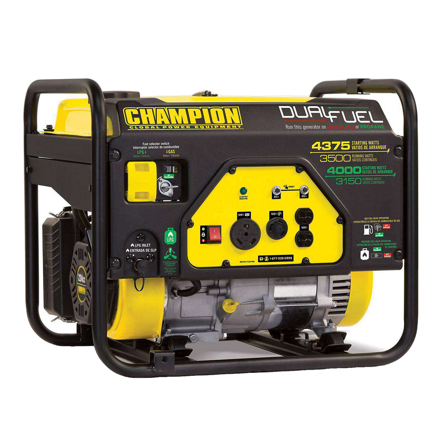 Champion 100401 3500W/4375W Dual Fuel Gas Generator Manufacturer RFB