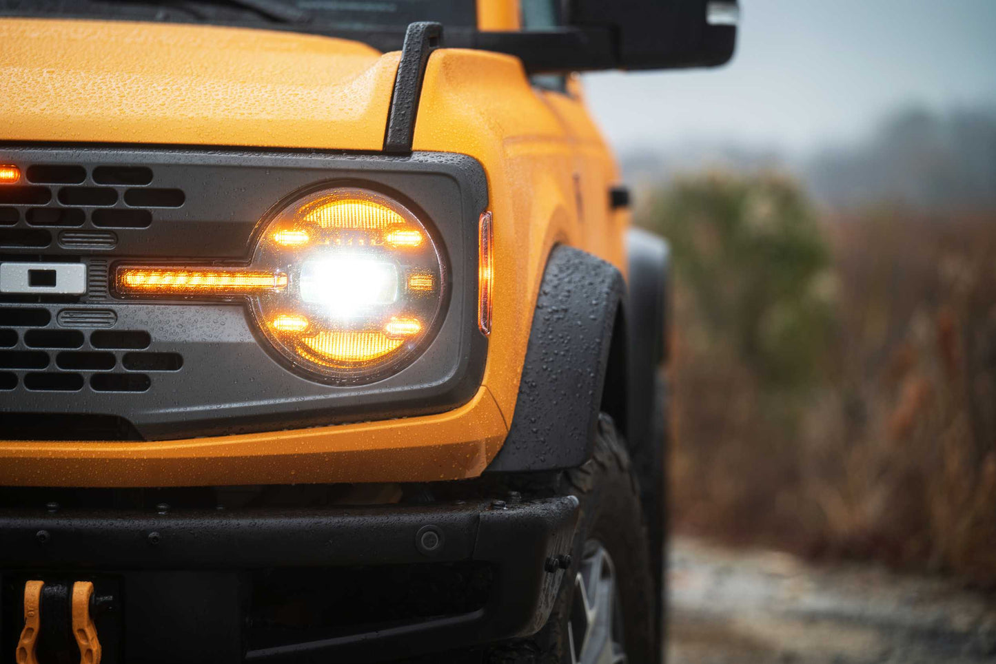 XB LED Headlights <br> 21-24 Ford Bronco (Pair / Amber DRL)