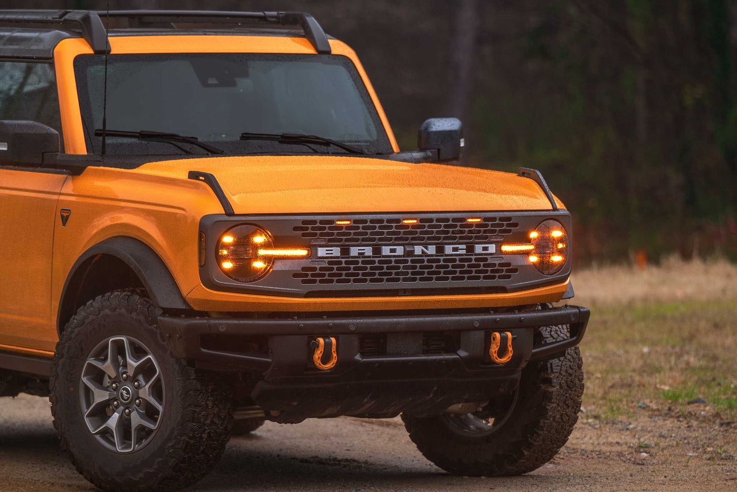 XB LED Headlights <br> 21-24 Ford Bronco (Pair / Amber DRL)