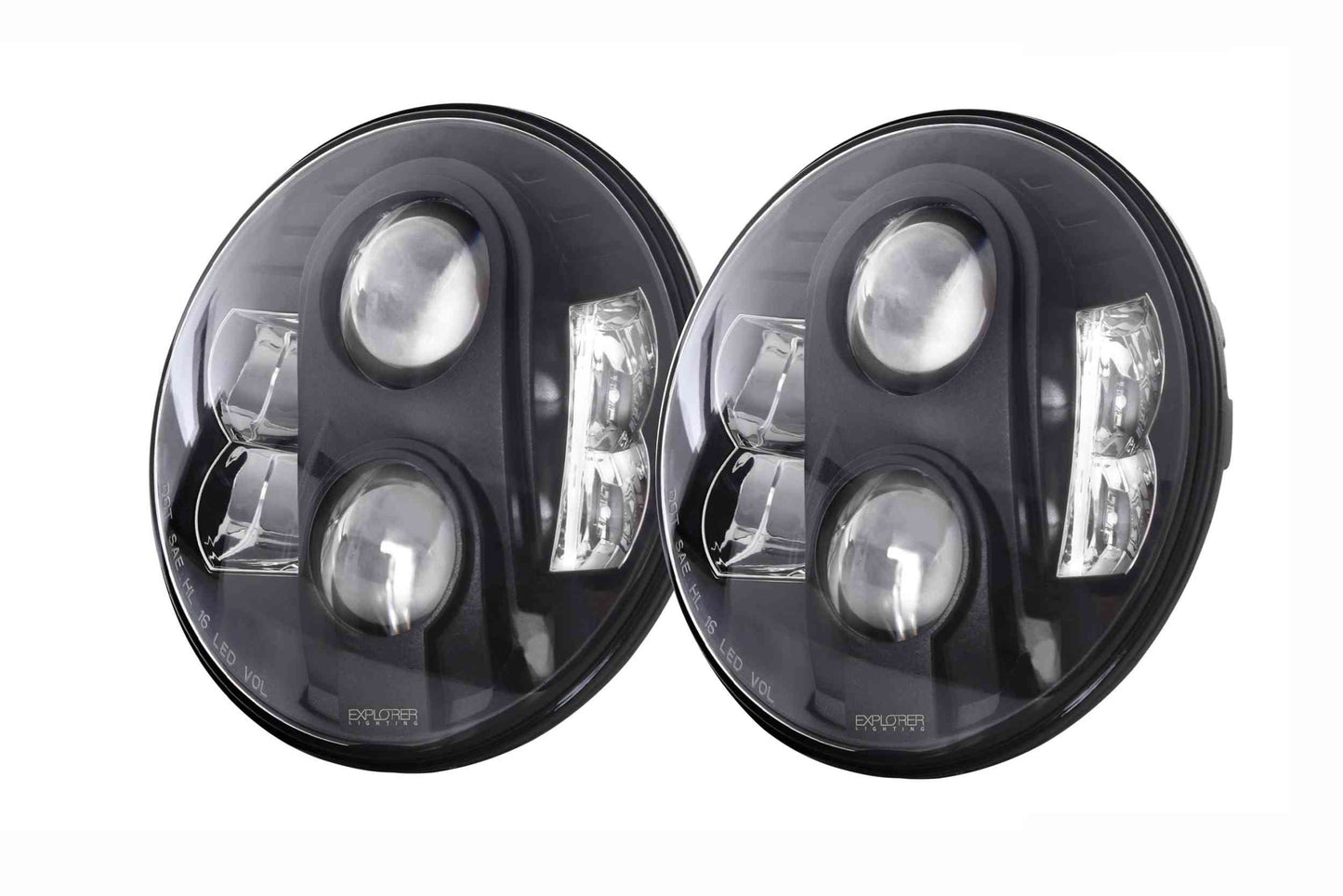 2pcs 7 in. Round LED Offroad Driving Light <br> 07-18 Jeep Wrangler(JK)