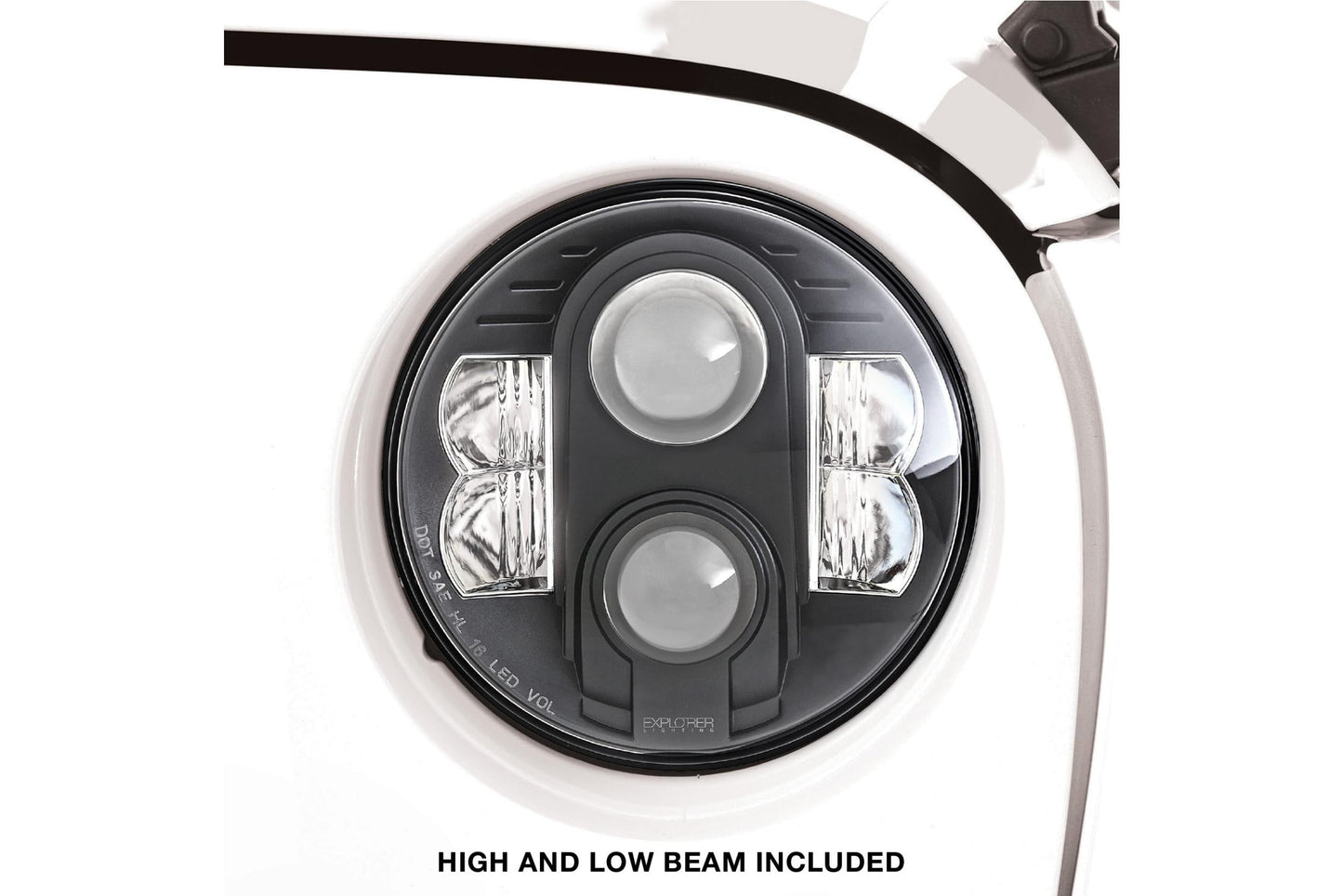 2pcs 7 in. Round LED Offroad Driving Light <br> 07-18 Jeep Wrangler(JK)