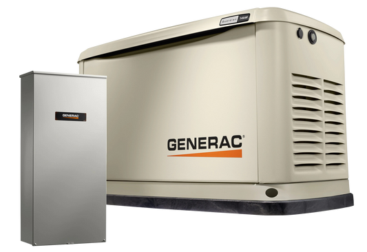 Generac 7225 14kW Guardian LP/NG Wi-Fi Standby Generator w/ 200 amp Automatic Transfer Switch New