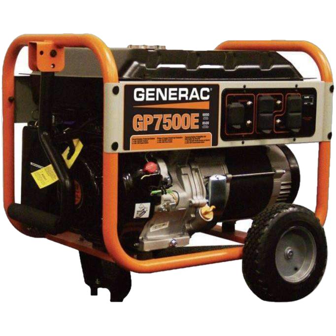 Generac GP7500E 7500W/9375W Gas Generator Electric Start Manufacturer RFB