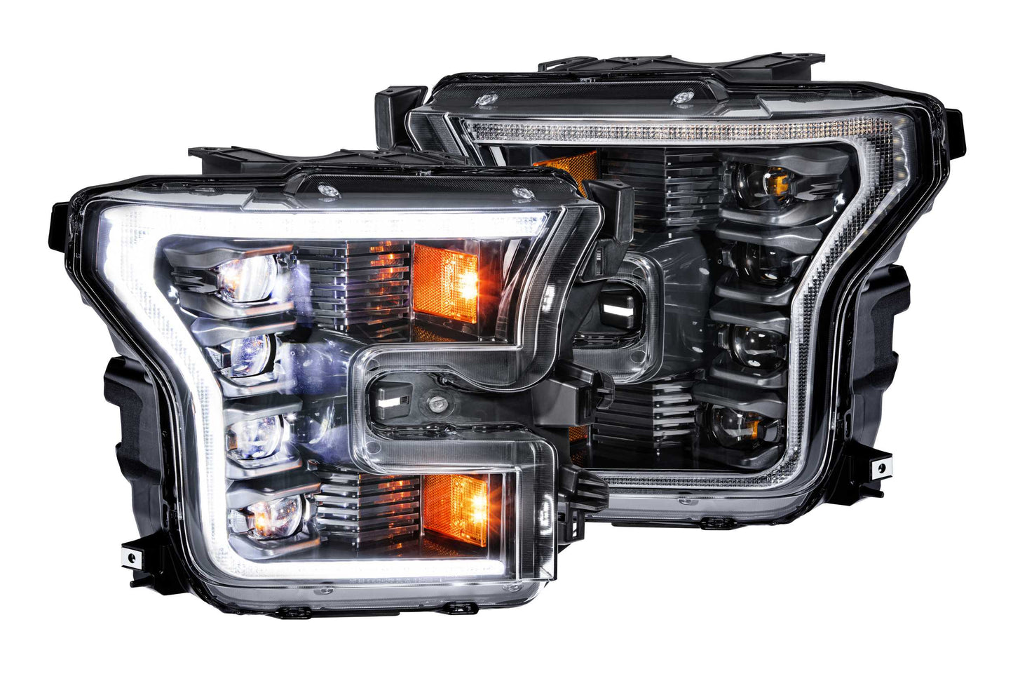 XB LED Headlights <br> 15-17 Ford F150 (Pair / ASM / White DRL) (Gen 2)