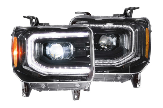 XB LED Headlights <br> 14-18 GMC Sierra 1500 (Pair / ASM)