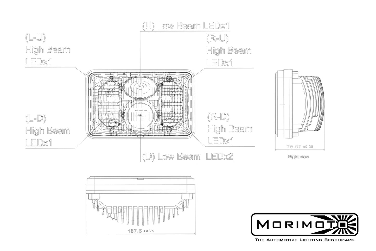 Sealed Beam <br> Morimoto Sealed4 (4x6)