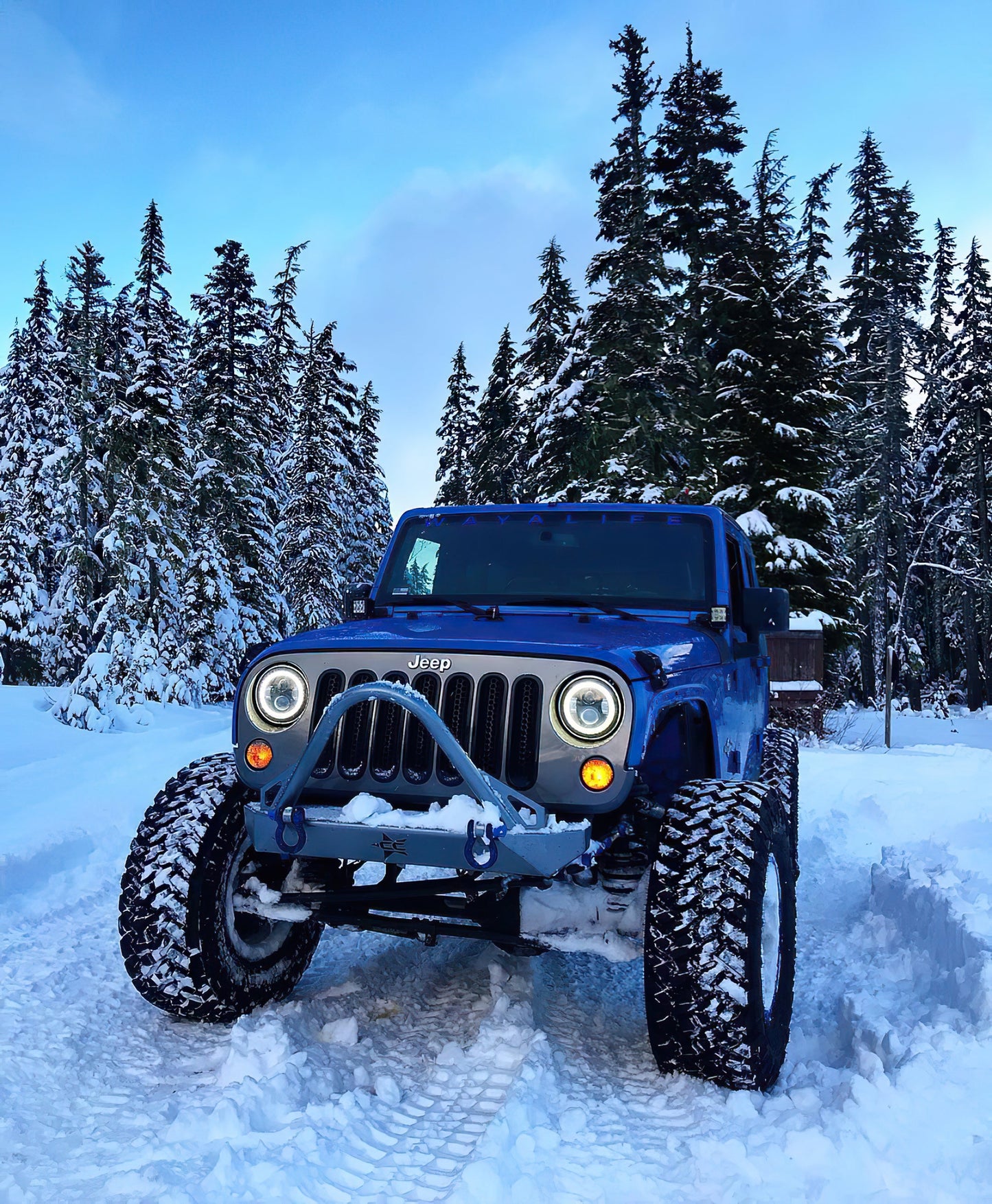 Switchback LED Halo Headlights <br>07-18 Jeep Wrangler JK