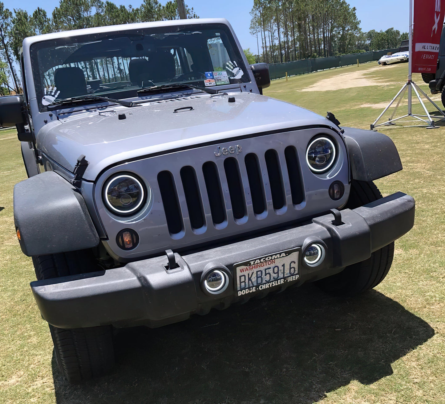 Switchback LED Halo Headlights <br>07-18 Jeep Wrangler JK