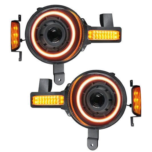 Bi-LED Projector Headlights <br>21-24 Ford Bronco Amber LED