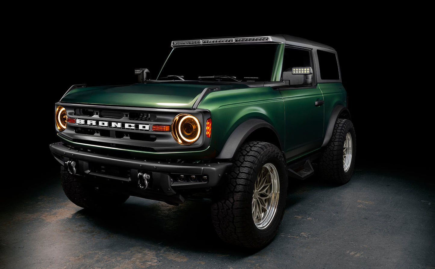 Bi-LED Projector Headlights <br>21-24 Ford Bronco Amber LED