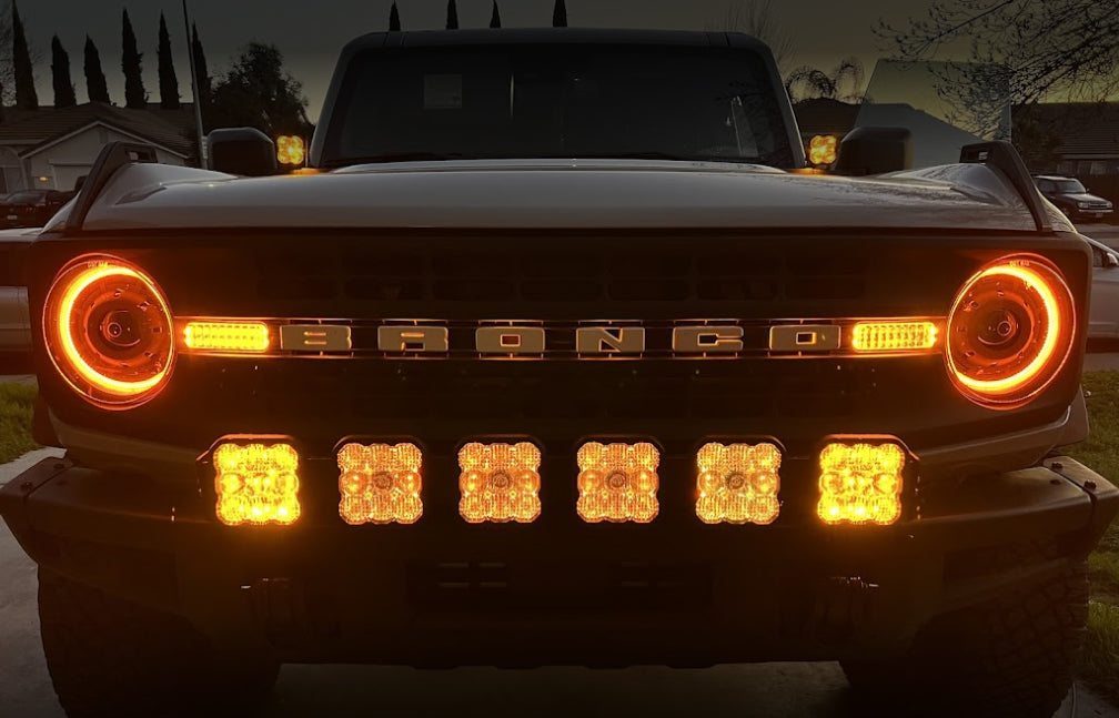 Bi-LED Projector Headlights <br>21-24 Ford Bronco Amber LED