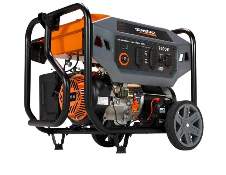 Generac 7718 7500E Generator 7500W/9400W Electric Start Gas Manufacturer RFB