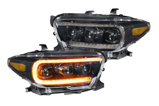 XB LED Headlights <br> 16-23 Toyota Tacoma (Pair / ASM / Amber DRL) (Gen 2)