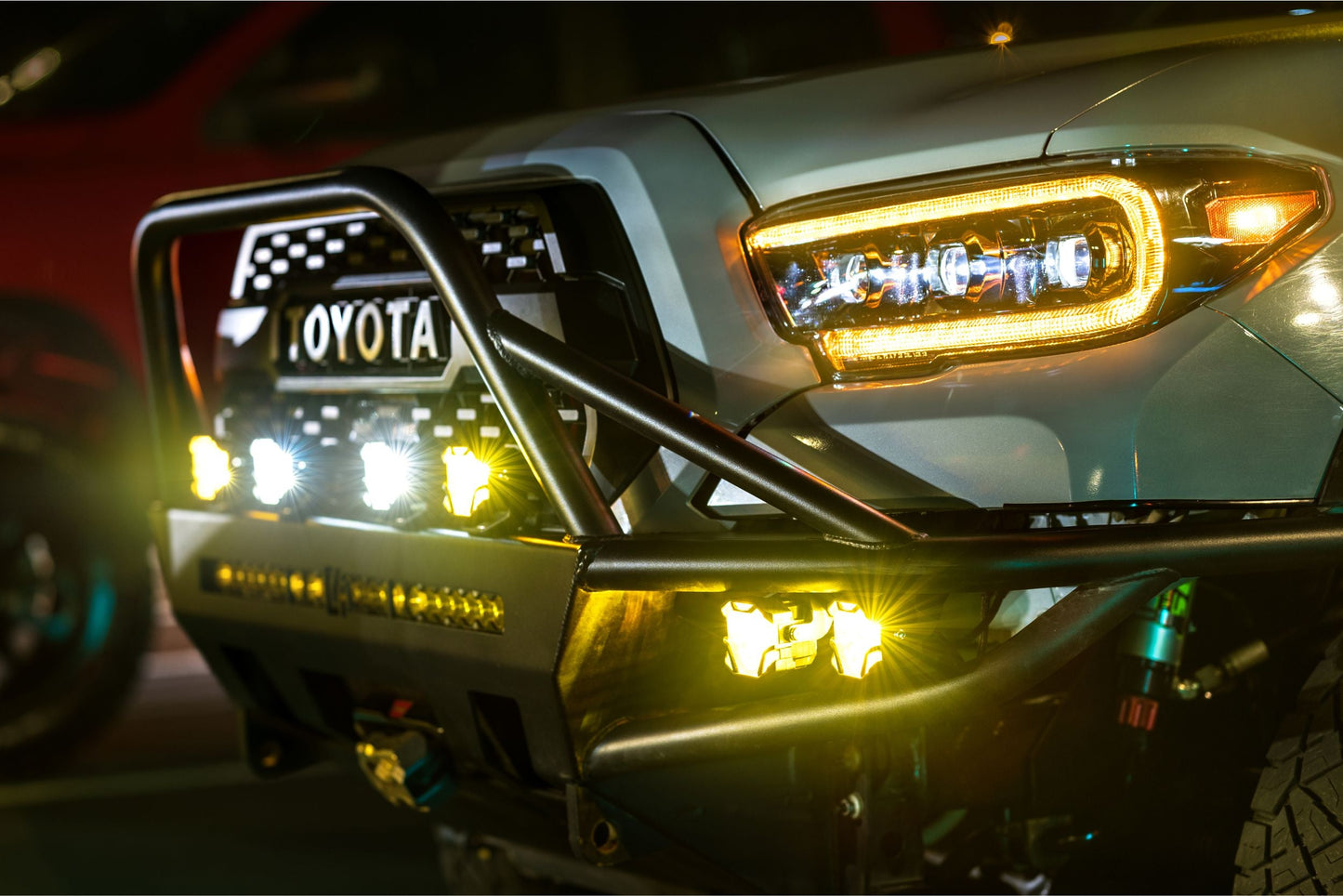 XB LED Headlights <br> 16-23 Toyota Tacoma (Pair / ASM / Amber DRL) (Gen 2)