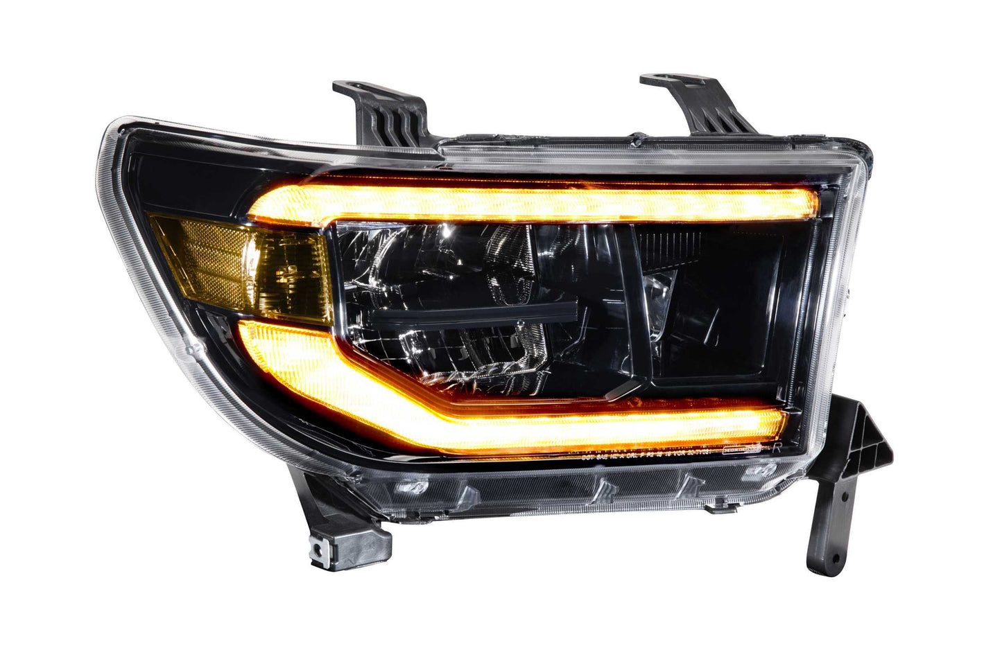 XB LED Headlights <br> 07-13 Toyota Tundra (Pair / ASM / Amber DRL)