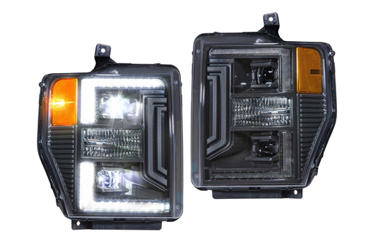 XB Hybrid LED Headlights <br> 08-10 Ford Super Duty (Pair / ASM)