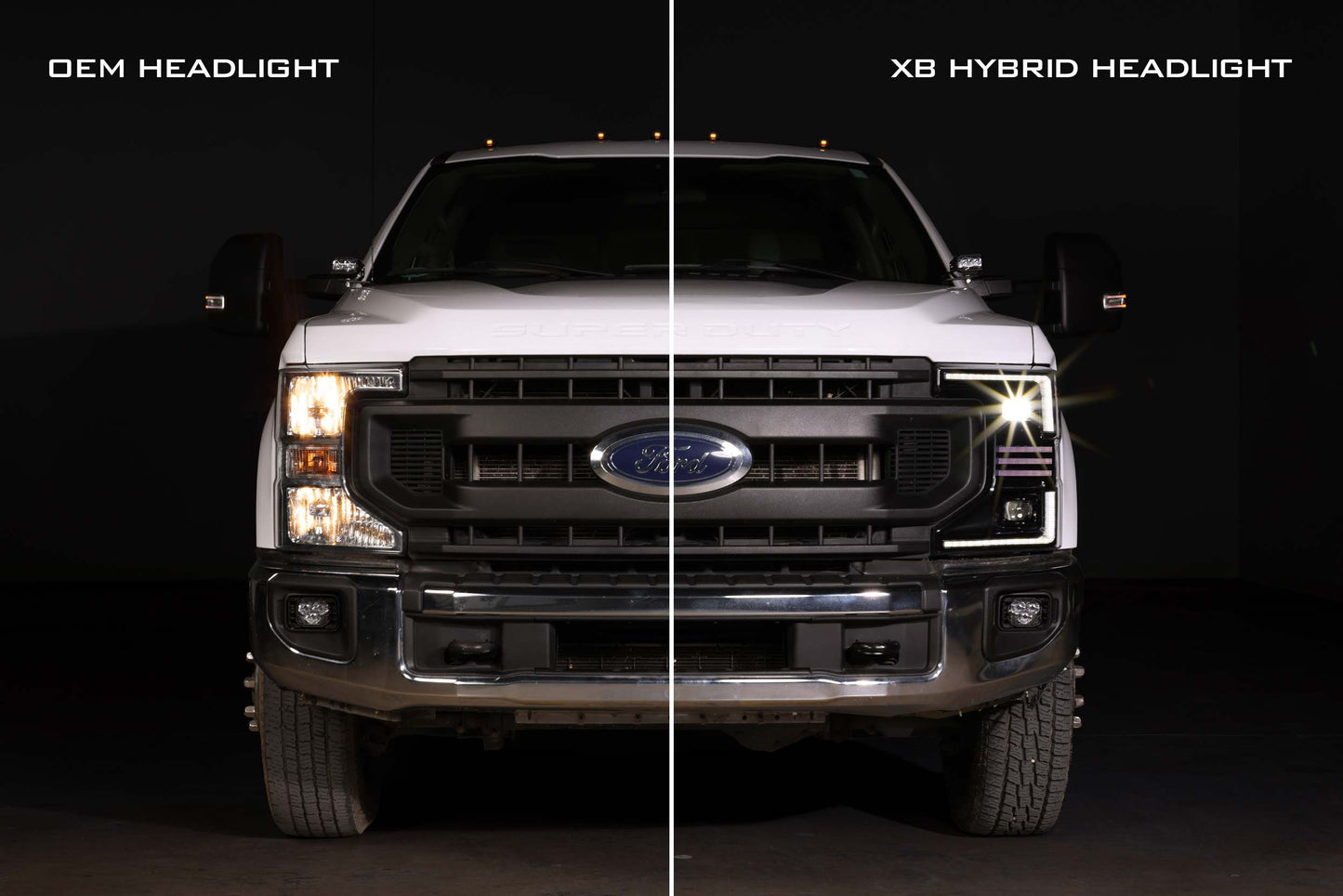 XB Hybrid LED Headlights <br> 20-22 Ford Super Duty (Pair / ASM)