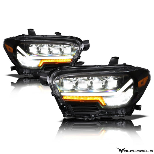 Quad-Pro Series LED Projector Headlights <br> 16-22 Toyota Tacoma