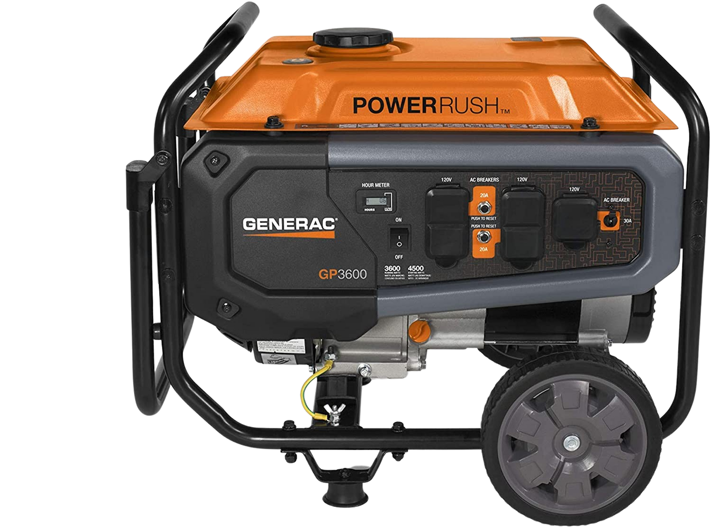 Generac GP3600 3600W/4500W Portable CARB Gas Generator Manufacturer RFB