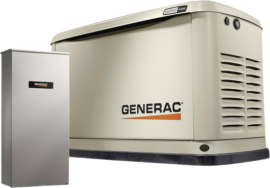 Generac 7210 Guardian 24kW Standby Generator WiFi w/ 200 Amp Automatic Transfer Switch Scratch & Dent