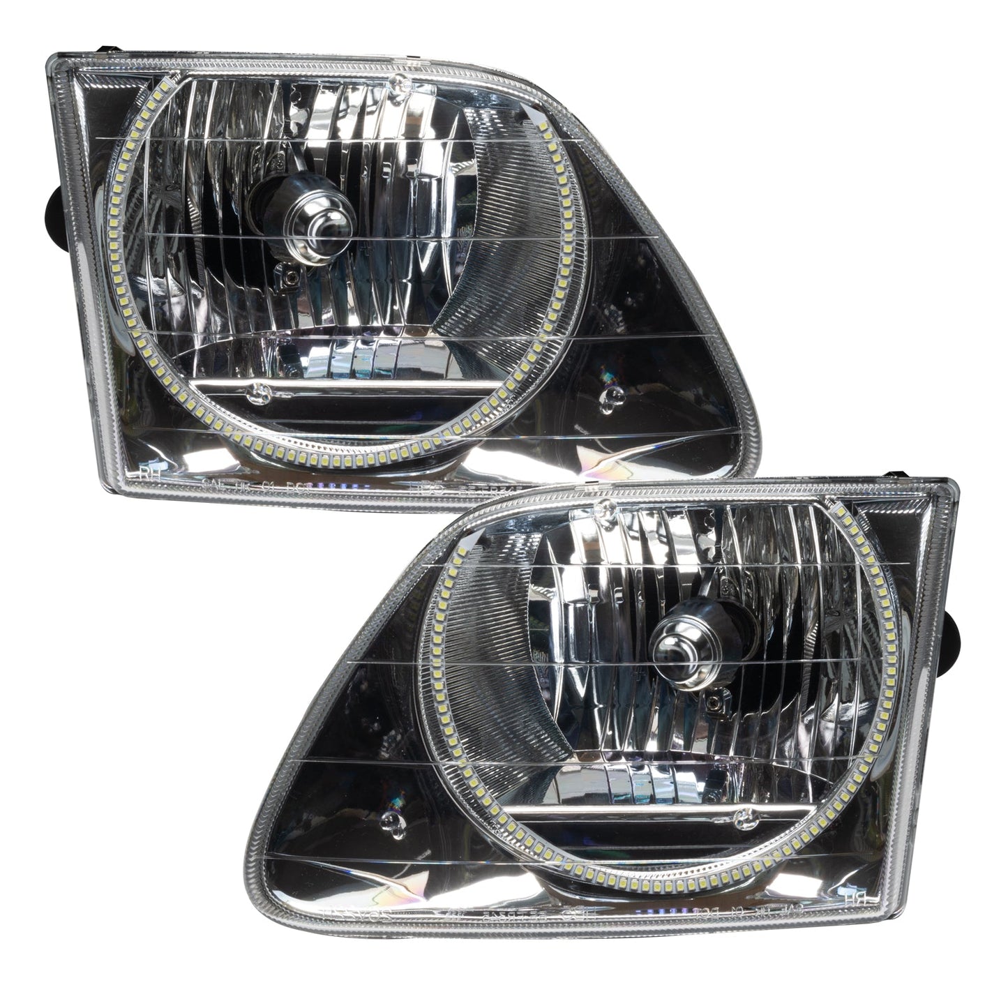 Pre-Assembled LED Halo Headlights <br>97-03 Ford F-150