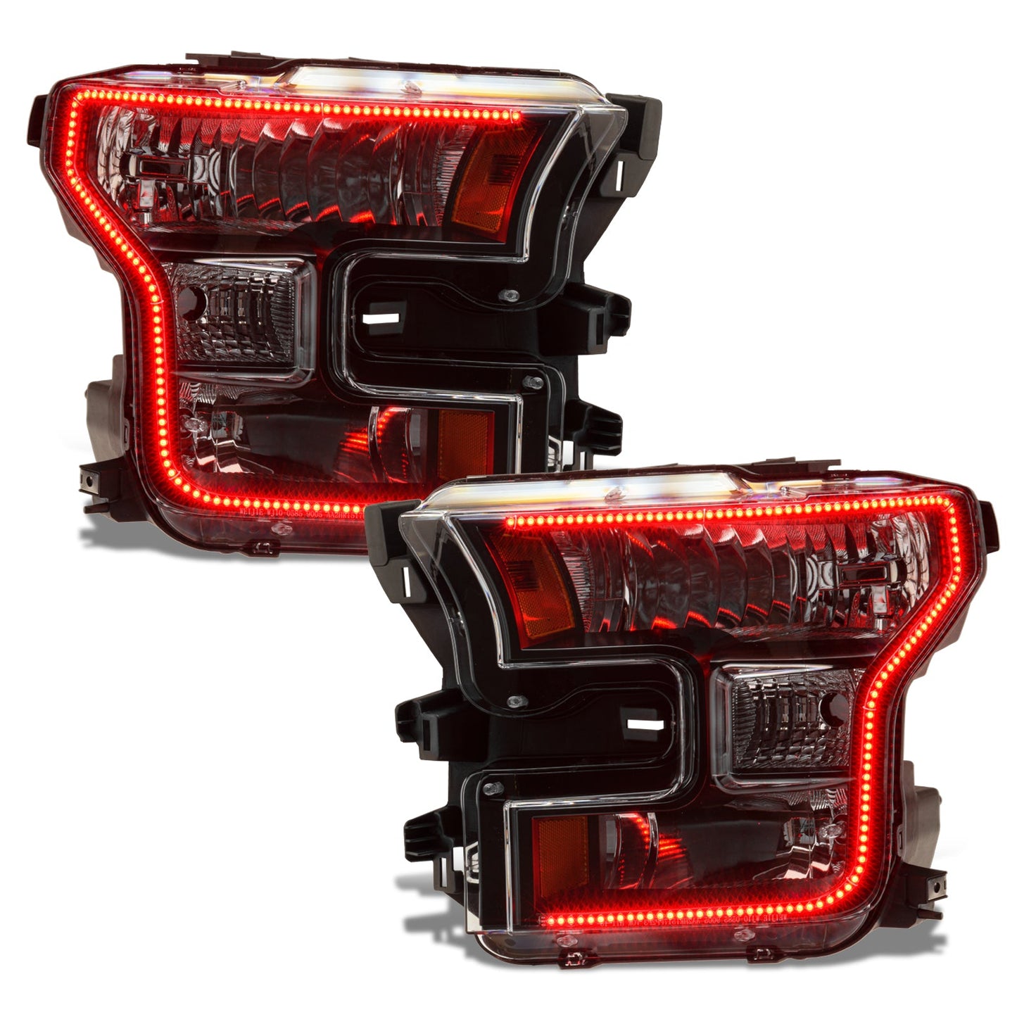 RGB+A Pre-Assembled Headlights Halogen Black Edition <br>15-17 Ford F-150