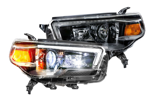 XB Hybrid LED Headlights <br> 10-13 Toyota 4Runner (Pair / ASM)