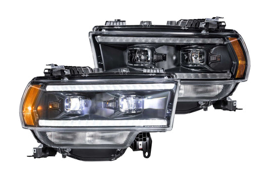 XB Hybrid LED Headlights <br> 19-24 Dodge Ram HD (Pair / ASM)