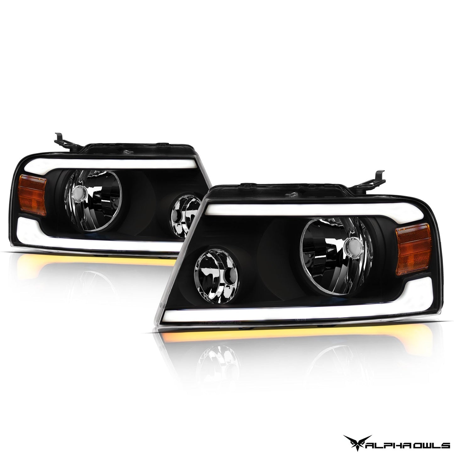 SQ Series Sequential Headlights W/LumenX Light Bar <br> 04-08 Ford F-150