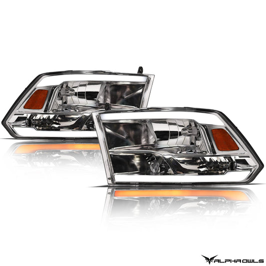 SQ Series Sequential Headlights w/ LumenX Light Bar <br>09-10 Dodge Ram 1500