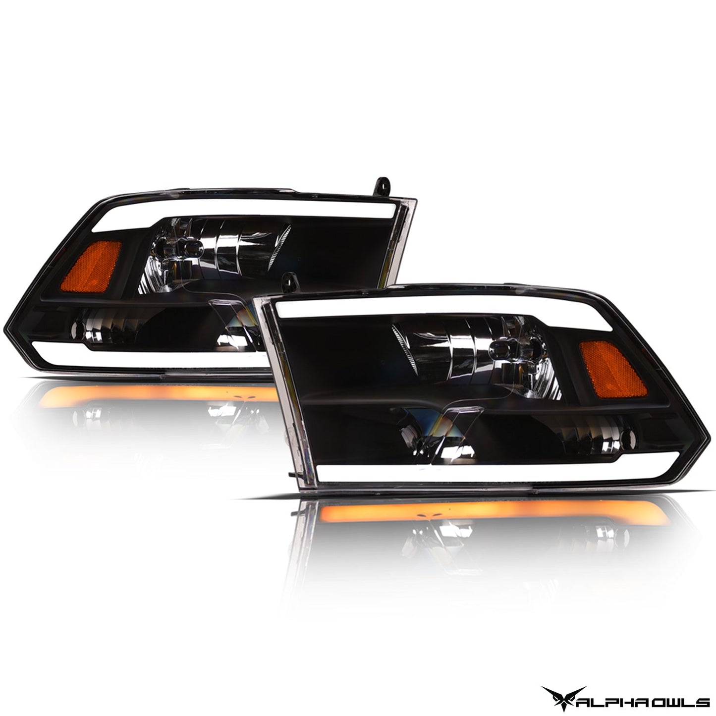 SQ Series Sequential Headlights w/ LumenX Light Bar <br>09-10 Dodge Ram 1500