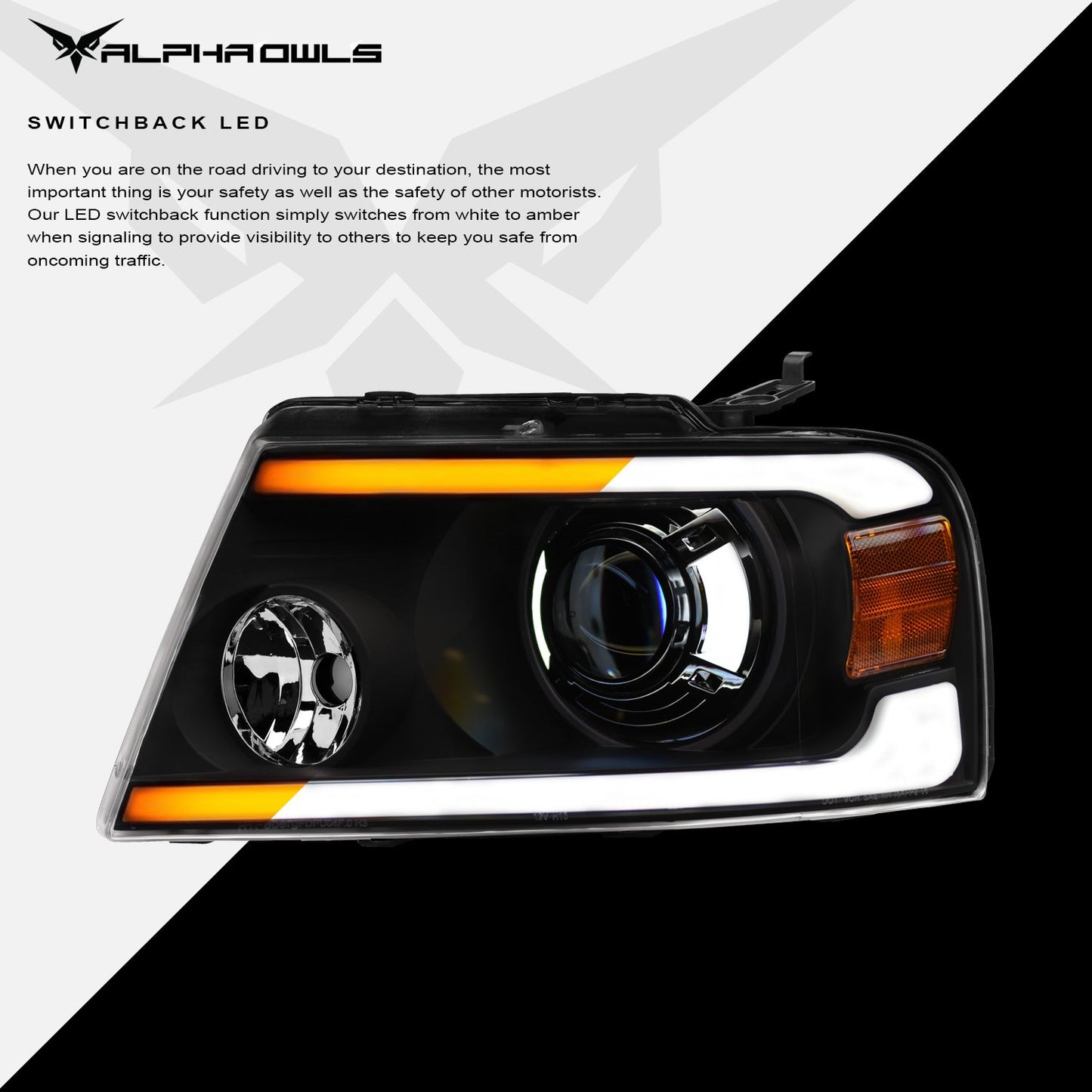 SQP Series Sequential Projector Headlights <br> 04-08 Ford F-150