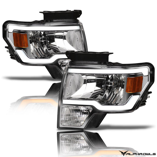 SQ Series Sequential Headlights w/LumenX Light Bar <br> 09-14 Ford F-150