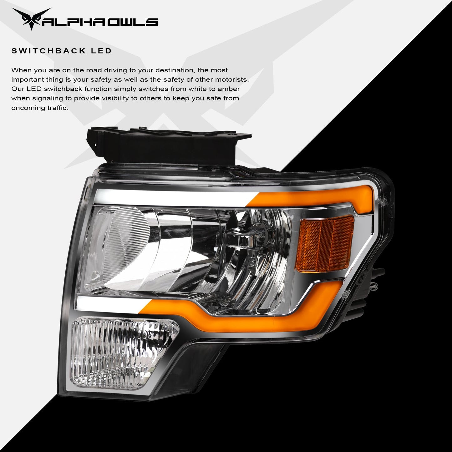 SQ Series Sequential Headlights w/LumenX Light Bar <br> 09-14 Ford F-150