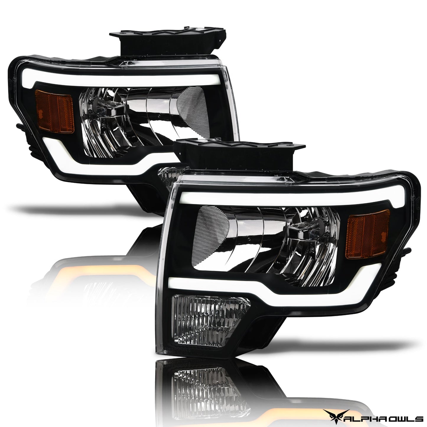 SQ Series Sequential Headlights W/LumenX Light Bar <BR> 09-14 Ford F-150