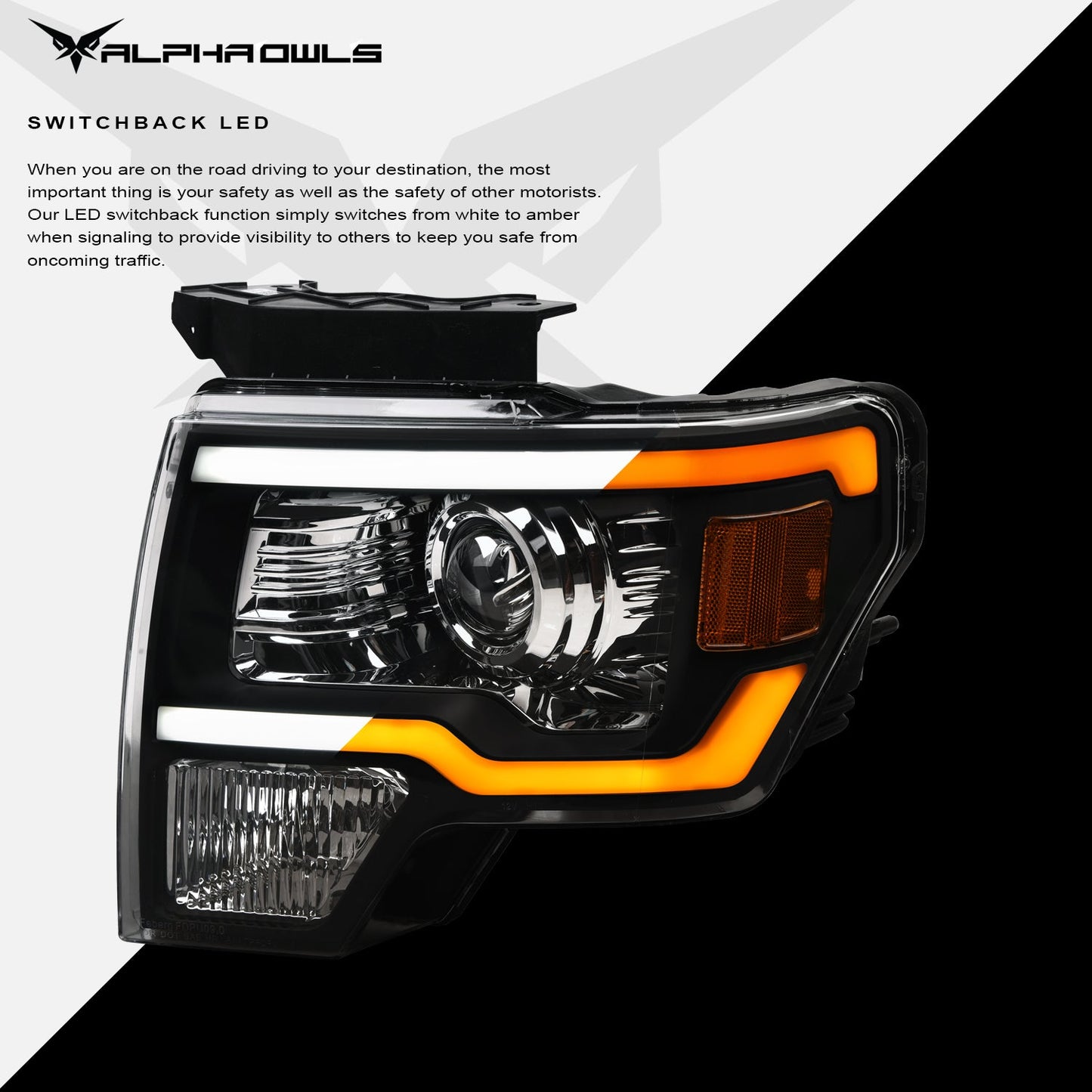 SQP Series Sequential Projector Headlights <br> 09-14 Ford F-150