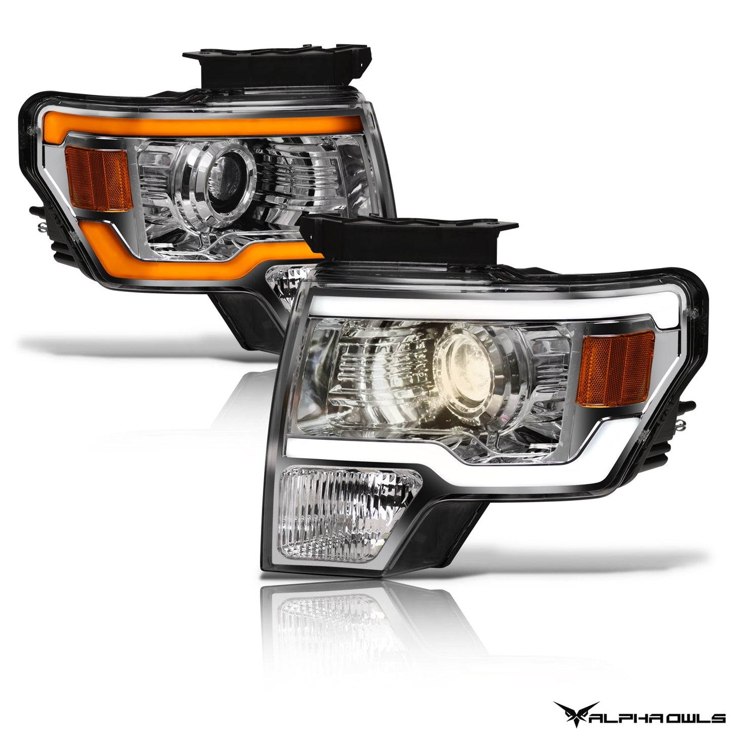 SQP Series Sequential Projector Headlights <br> 09-14 Ford F-150