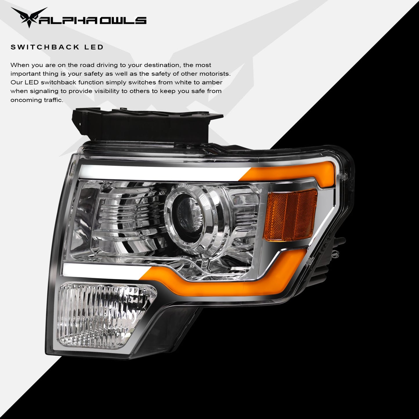 SQP Series Sequential Projector Headlights <br> 09-14 Ford F-150