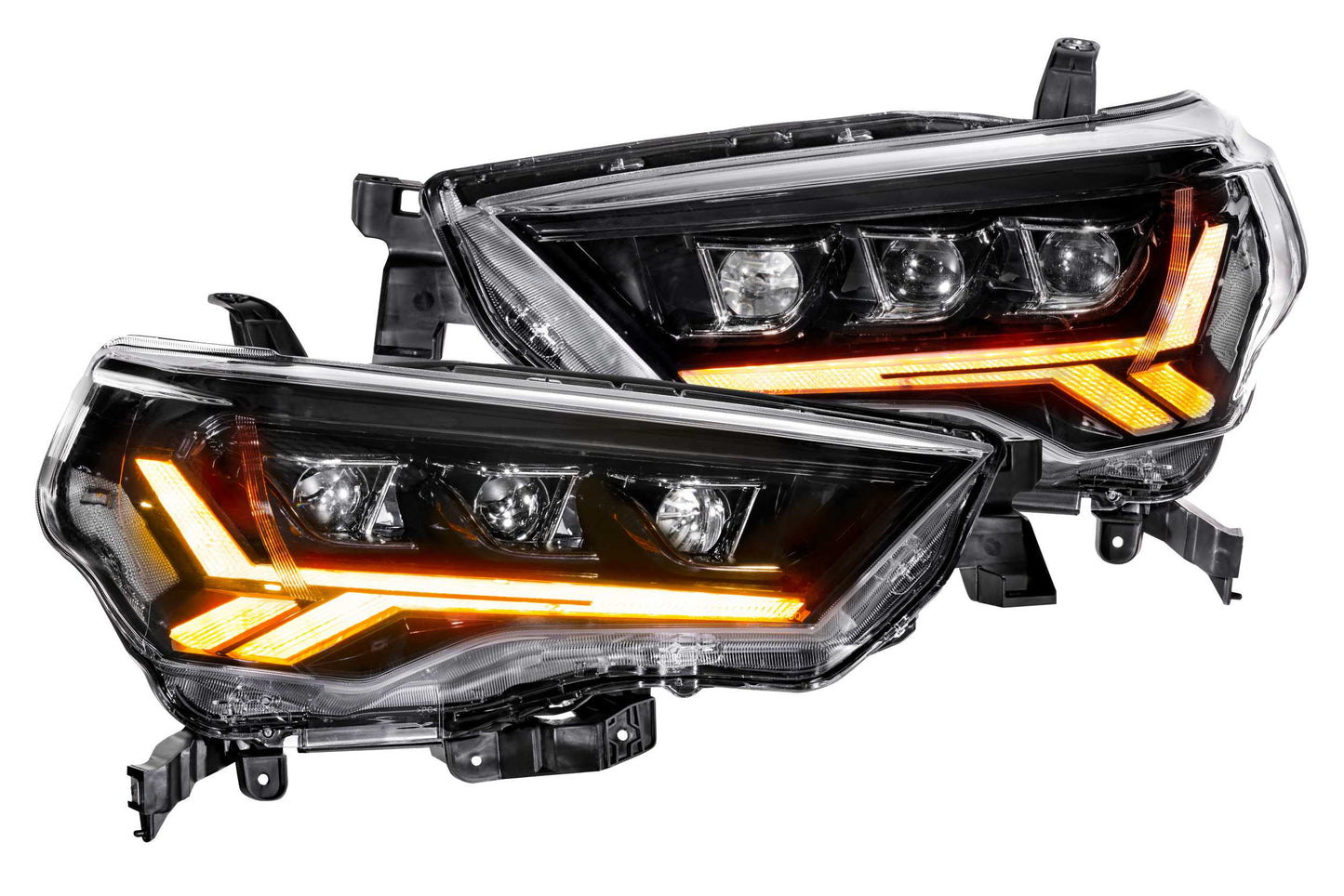 Switchback DRL/Turn Signal Carbide LED Headlights <br> 14-23 Toyota 4Runner