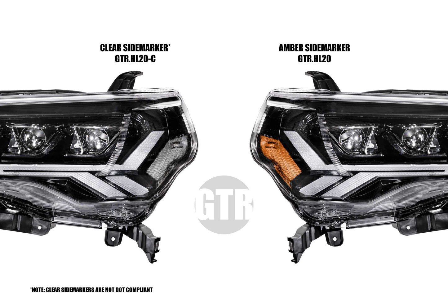 Switchback DRL/Turn Signal Carbide LED Headlights <br> 14-23 Toyota 4Runner