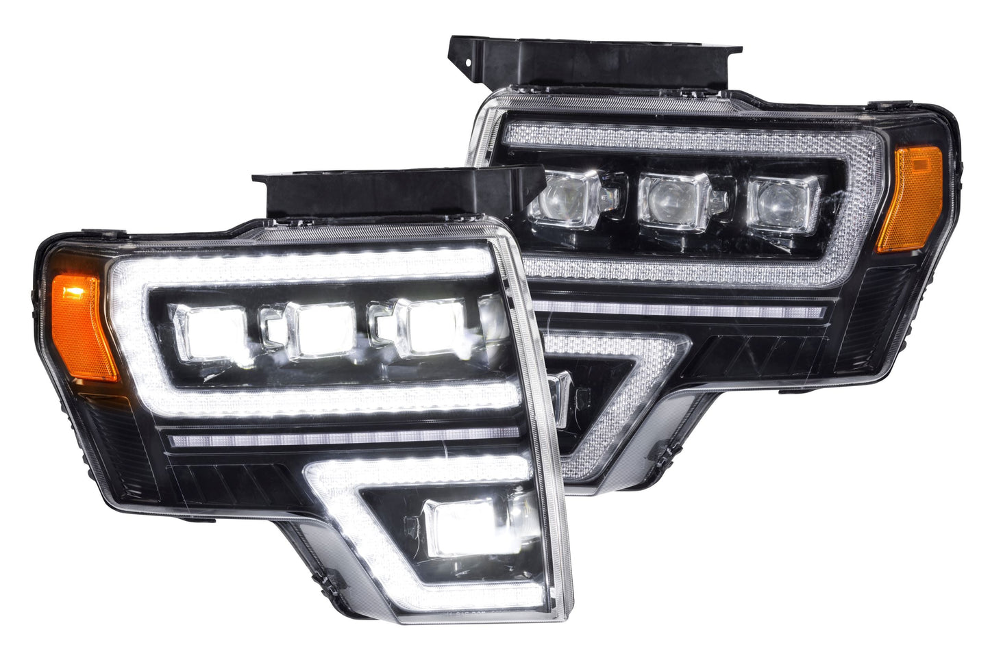 Switchback DRL/Turn Signal Carbide LED Headlights <br> 09-14 Ford F150