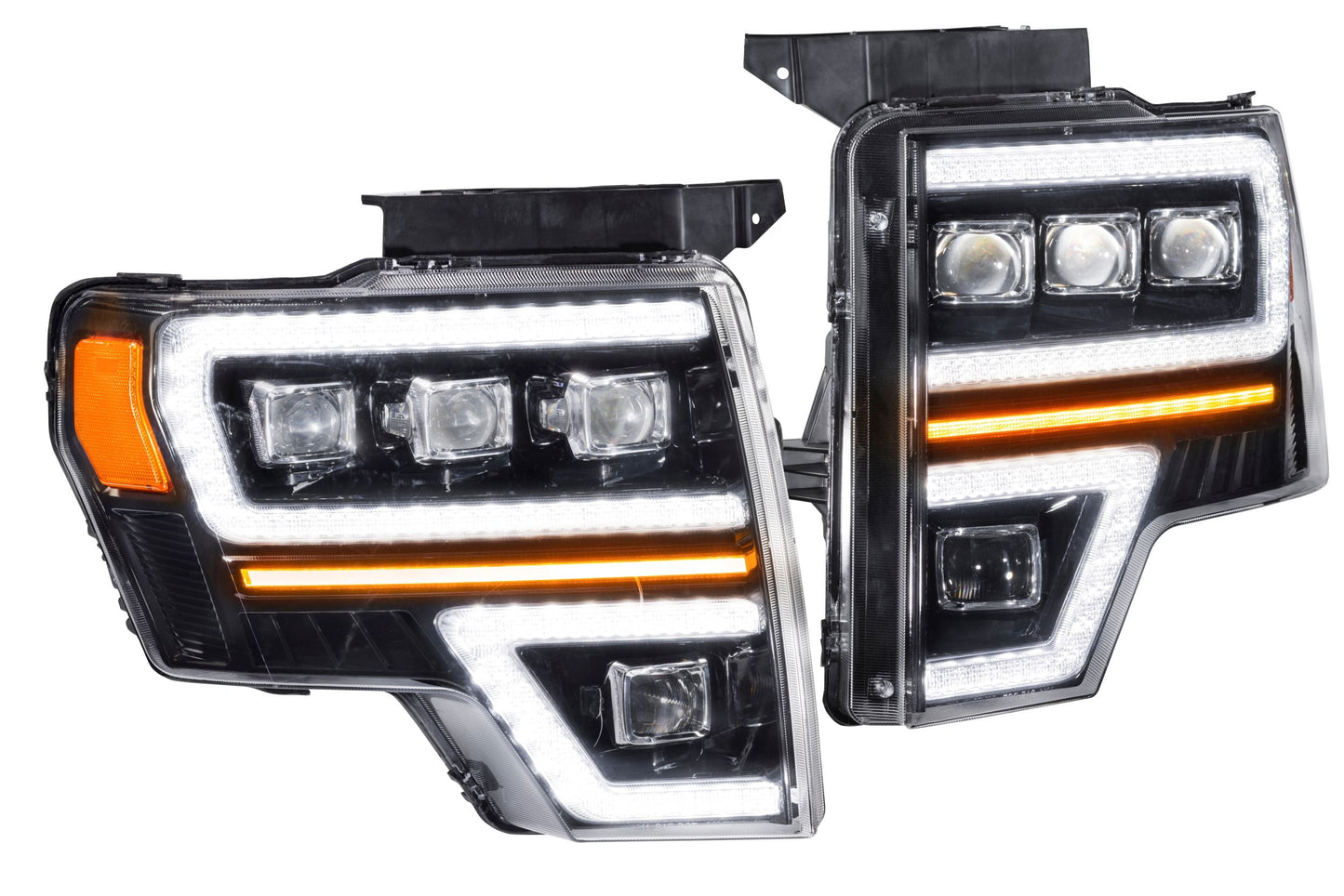 Switchback DRL/Turn Signal Carbide LED Headlights <br> 09-14 Ford F150