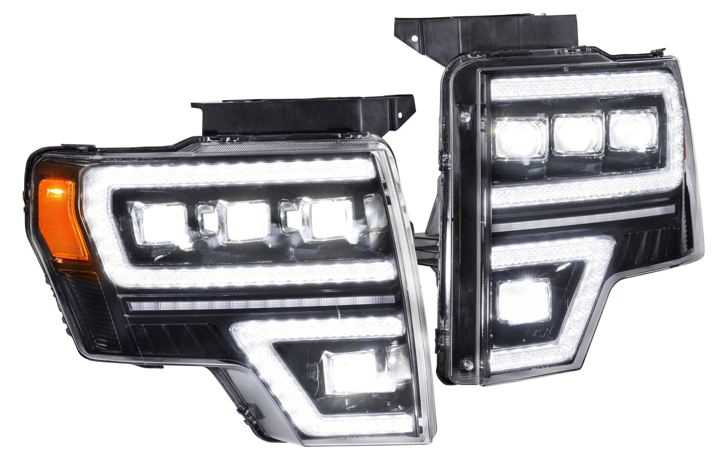 Switchback DRL/Turn Signal Carbide LED Headlights <br> 09-14 Ford F150