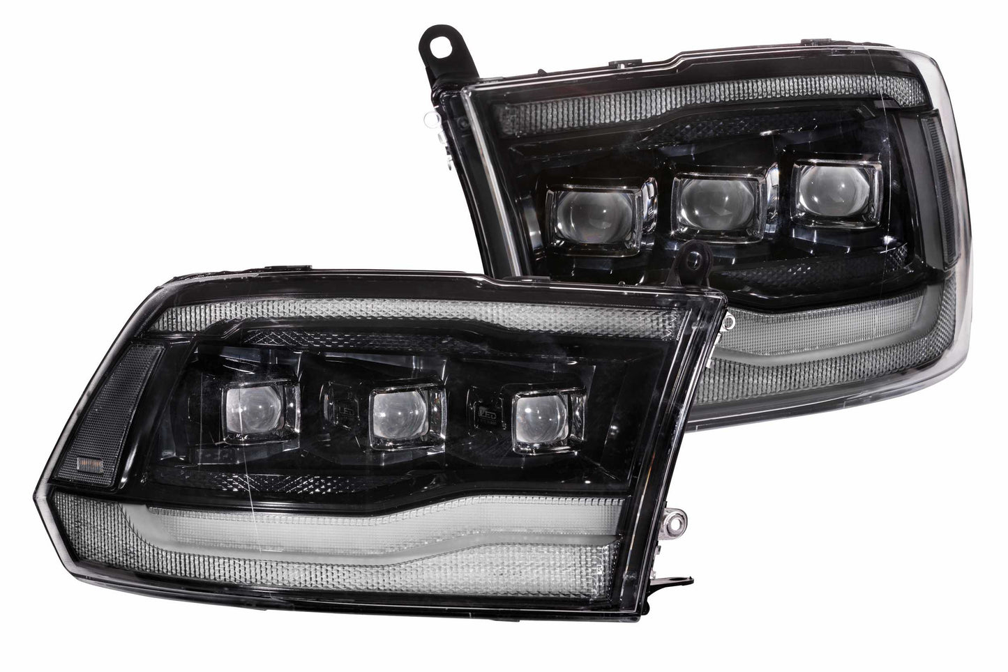 Switchback DRL/Turn Signal Carbide LED Headlights <br> 09-18 Dodge Ram