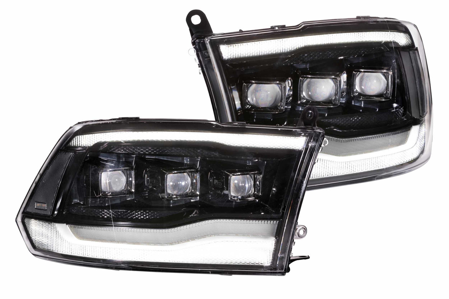 Switchback DRL/Turn Signal Carbide LED Headlights <br> 09-18 Dodge Ram