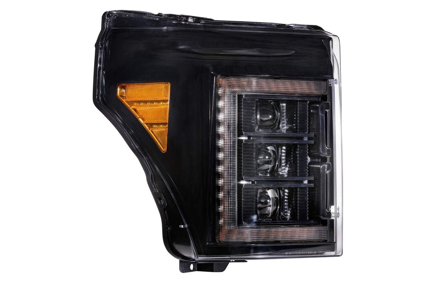 XB LED Headlights <br> 11-16 Ford Super Duty (Pair / Amber DRL)