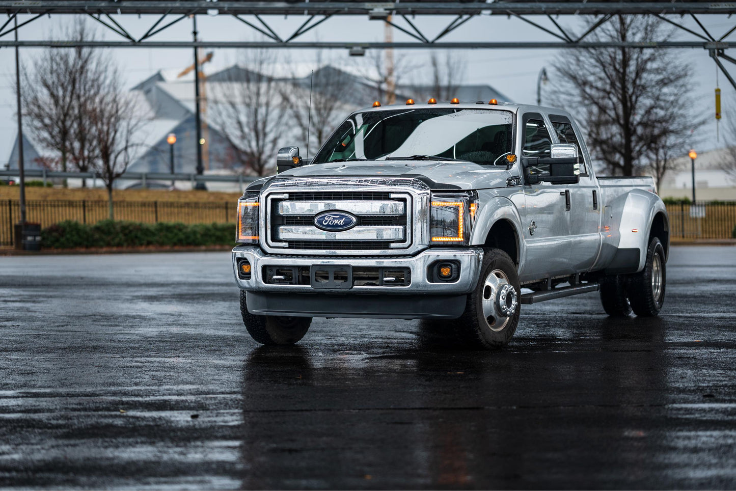 XB LED Headlights <br> 11-16 Ford Super Duty (Pair / Amber DRL)