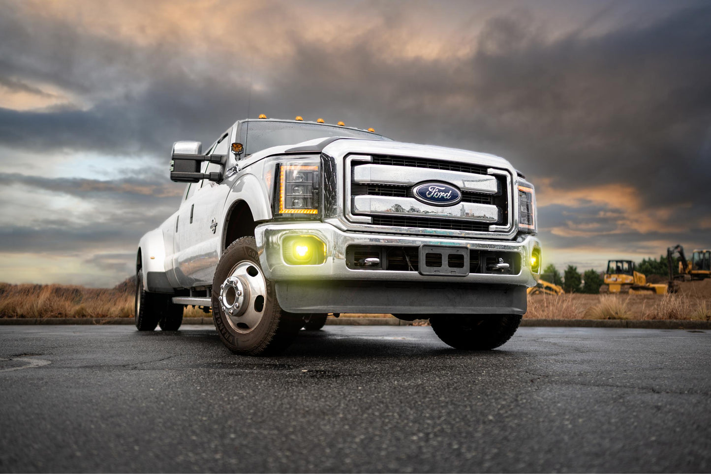 XB LED Headlights <br> 11-16 Ford Super Duty (Pair / Amber DRL)