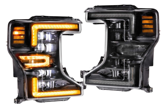 XB LED Headlights <br> 20-22 Ford Super Duty (Pair / ASM Amber DRL)